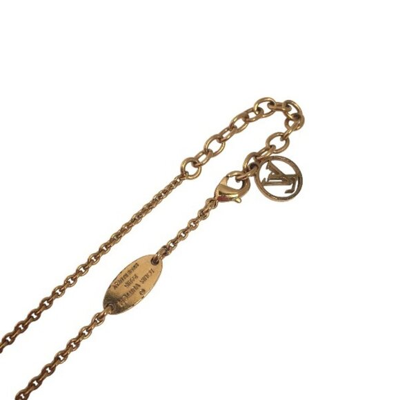 LOUIS VUITTON Gold Necklace - Picture 5 of 7